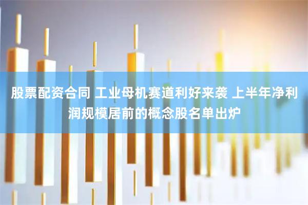 股票配资合同 工业母机赛道利好来袭 上半年净利润规模居前的概念股名单出炉